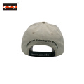 6-Panel Brushed Constructed White Baseball Cap Hat